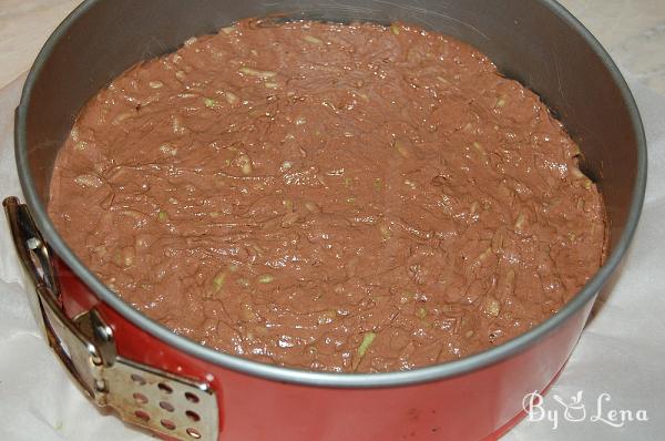 Chocolate Zucchini Upside-Down Cheese Cake - Step 9