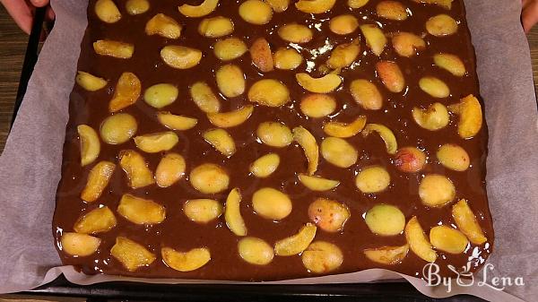 Apricot Chocolate Traybake - Step 6