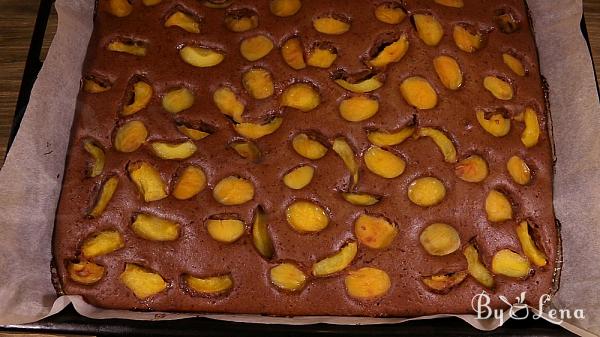 Apricot Chocolate Traybake - Step 7