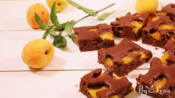 Apricot Chocolate Traybake - Step 8