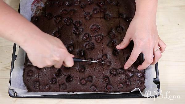 Cherry Chocolate Sheet Cake - Step 12
