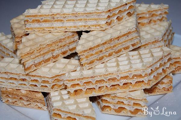 Walnut and Caramel Wafer Cake