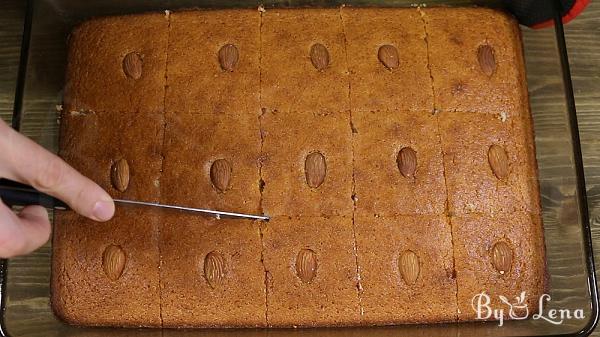 Semolina Cake - Basbousa - Step 14