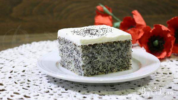 Poppy Seed Revani Cake