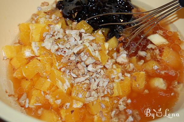 Easy Vegan Orange and Nut Cake - Step 2