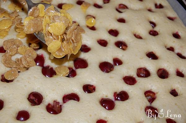 Crispy Cherry Sheet Cake - Step 7