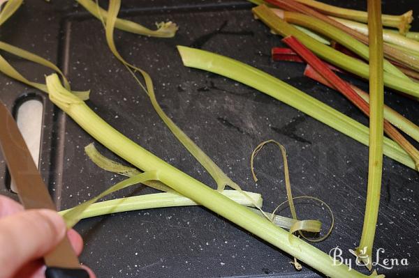 Easy Rhubarb Cake  - Step 1