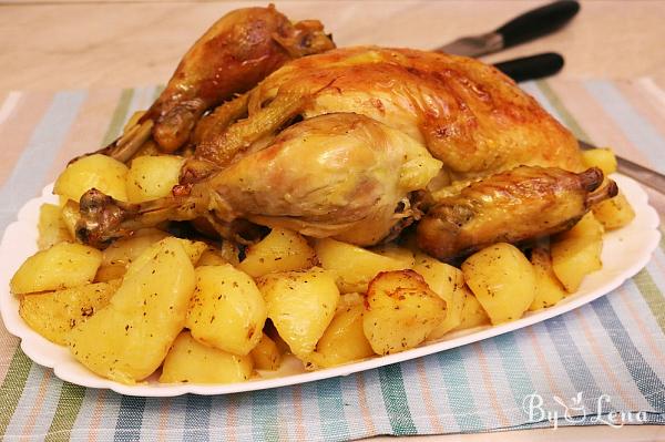 Roast Chicken and Potatoes - Greek Recipe - Step 13