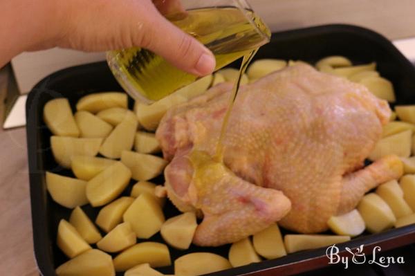 Roast Chicken and Potatoes - Greek Recipe - Step 4