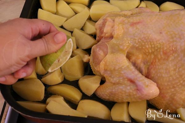 Roast Chicken and Potatoes - Greek Recipe - Step 6