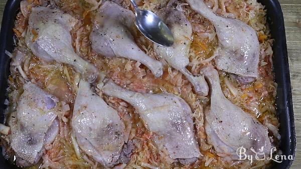 Easy Roasted Duck with Cabbage - Step 11
