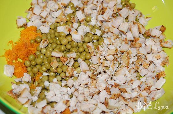 Chicken Salad with Green Peas and Carrots - Step 3