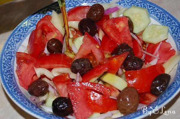 Traditional Greek Salad - Horiatiki - Step 4