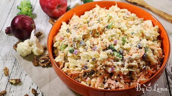 Raw Cauliflower Salad with Apples