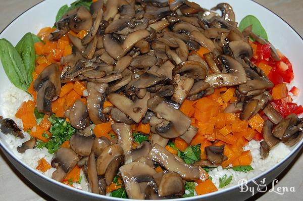 Roasted Pumpkin, Cauliflower and Mushroom Salad - Step 10