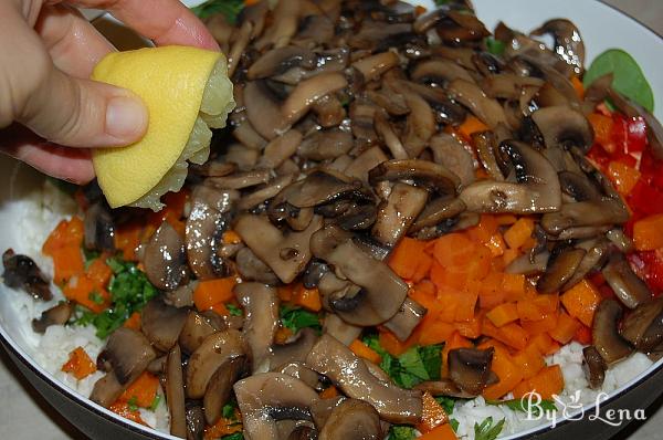 Roasted Pumpkin, Cauliflower and Mushroom Salad - Step 11