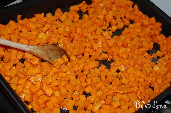 Roasted Pumpkin, Cauliflower and Mushroom Salad - Step 1