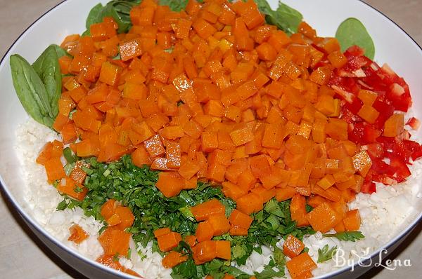 Roasted Pumpkin, Cauliflower and Mushroom Salad - Step 9