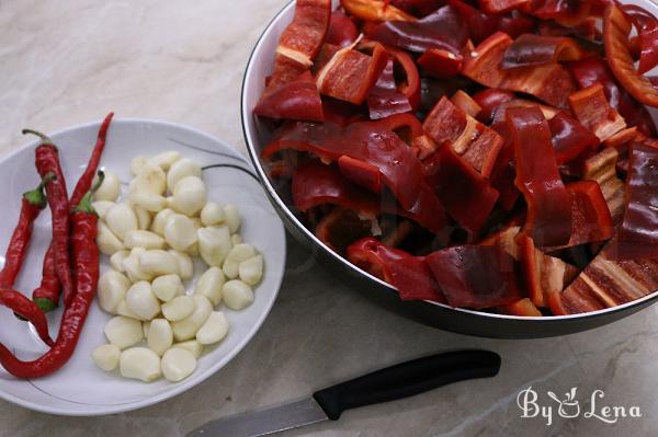 Easy Canned Zucchini Salad with Pepper Sauce - Step 2
