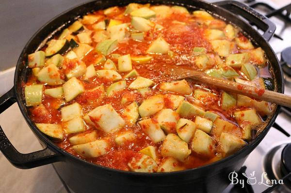 Easy Canned Zucchini Salad with Pepper Sauce - Step 8