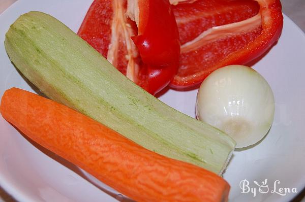 Pickled Zucchini and Vegetables Salad - Step 1