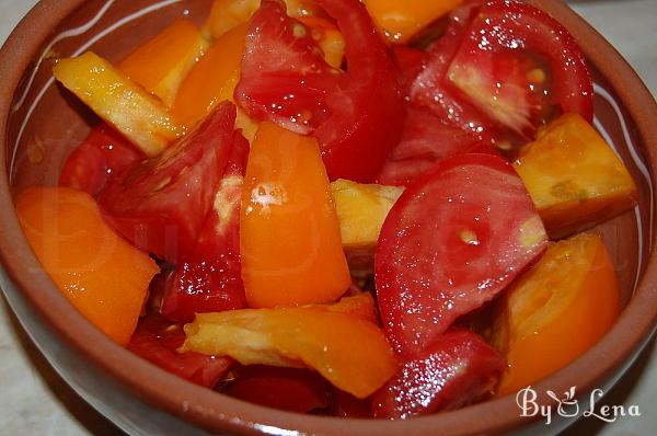 Tomato Salad with Yogurt Dressing - Step 1