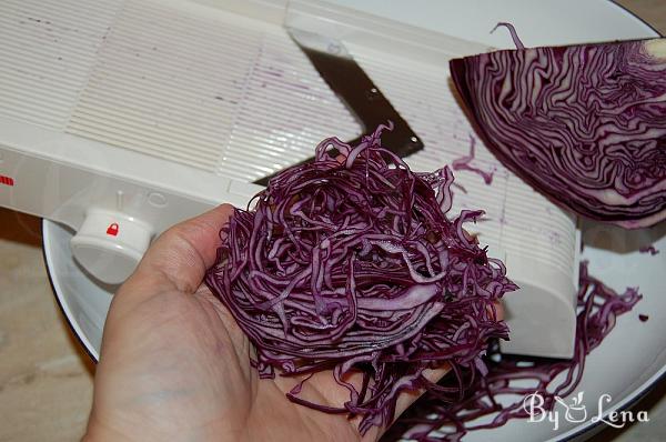 Creamy Red Cabbage Salad - Step 1