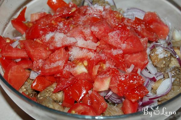 Eggplant Salad with Tomatoes and Onions - Step 7