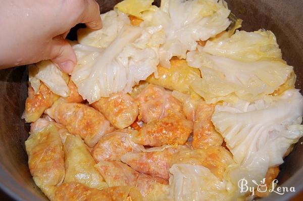 Vegan Stuffed Cabbage Rolls with Corn Grits - Step 12