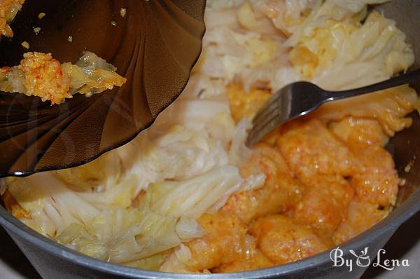 Vegan Stuffed Cabbage Rolls with Corn Grits - Step 15