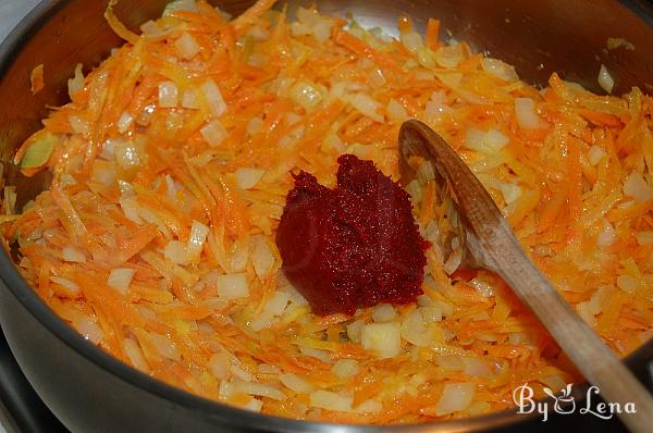 Vegan Stuffed Cabbage Rolls with Corn Grits - Step 4