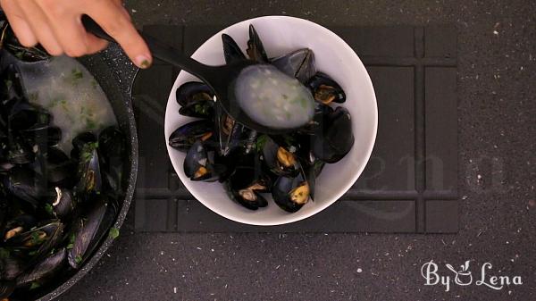 Mussels In Wine And Garlic - Moules Mariniere - Step 23