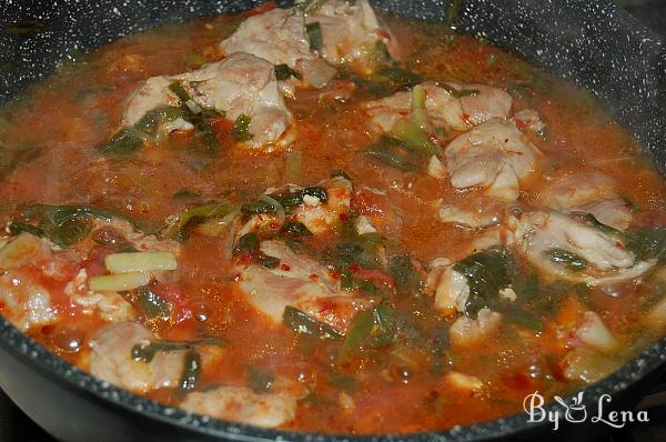 Chicken Stew with Greens and Tomatoes - Step 5