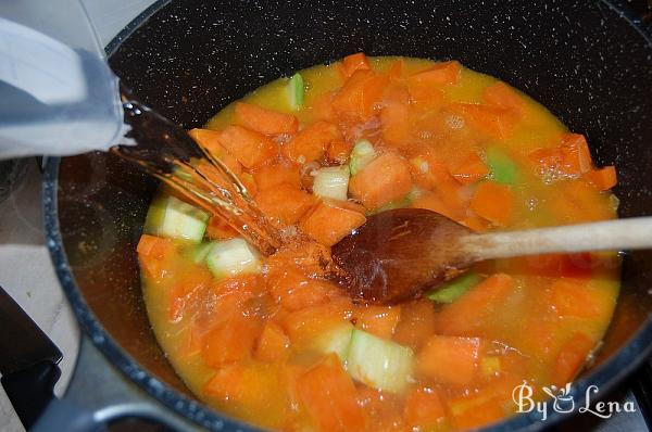 Creamy Pumpkin Soup with Meatballs - Step 4