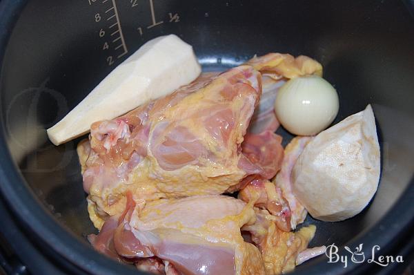 Chicken Oat Flakes Soup - Step 1