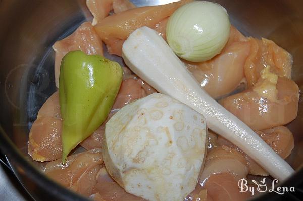 Red Lentil Chicken Soup - Step 1