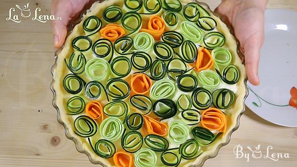 Zucchini Carrot Rose Tart - Step 14