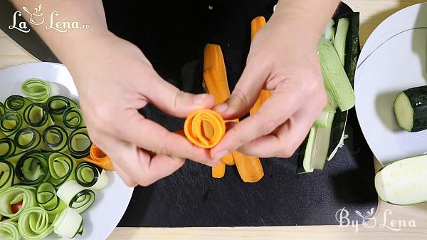 Zucchini Carrot Rose Tart - Step 8