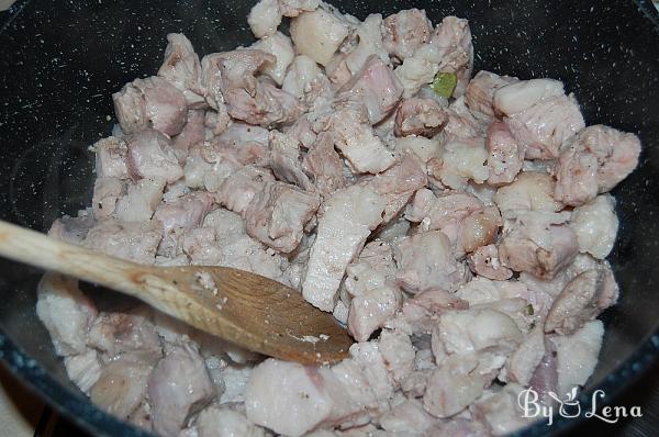 Traditional Romanian Pork Stew - Tochitura - Step 4