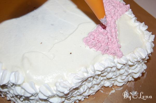 Homemade Hello Kitty Cake - Step 19