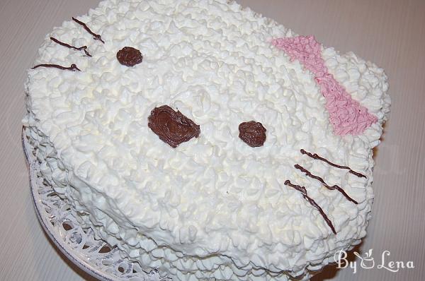 Homemade Hello Kitty Cake - Step 23