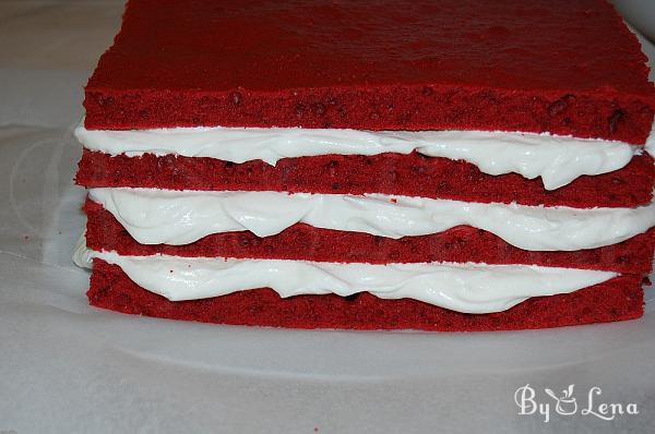 Easy and Quick Red Velvet Cake - Step 17