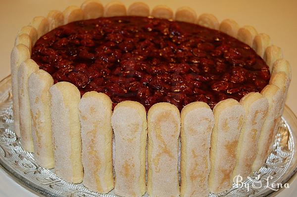 Cherry Charlotte Cake - Step 14