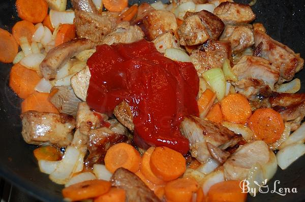 Fried Cabbage with Meat and Potatoes - Step 3