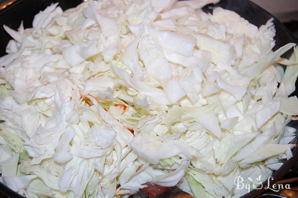 Fried Cabbage with Meat and Potatoes - Step 4