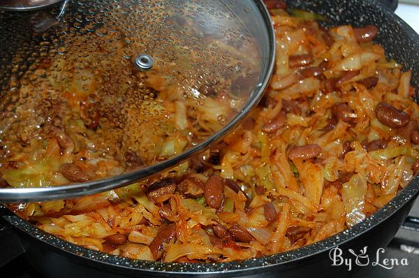 Sauteed Cabbage with Beans - Step 10