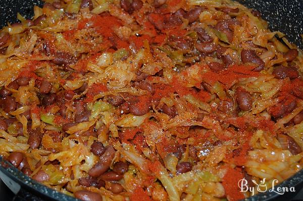 Sauteed Cabbage with Beans - Step 11