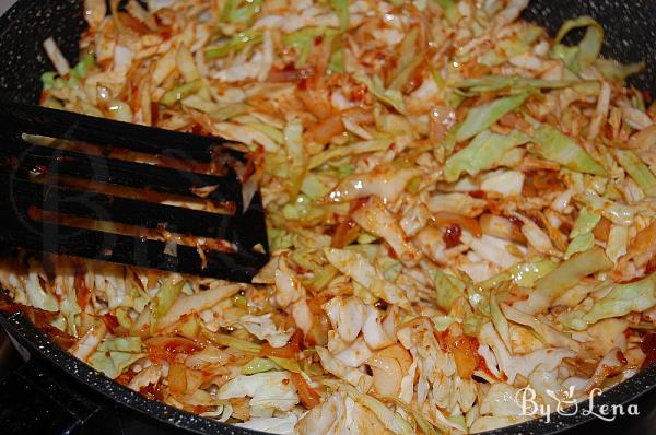 Sauteed Cabbage with Beans - Step 6