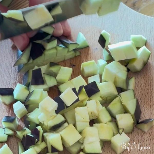 Eggplant Saganaki - Step 1