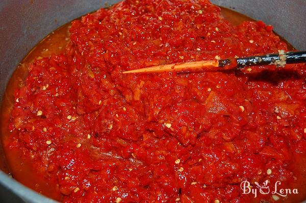 Red Peppers and Mushrooms Spread - Step 10